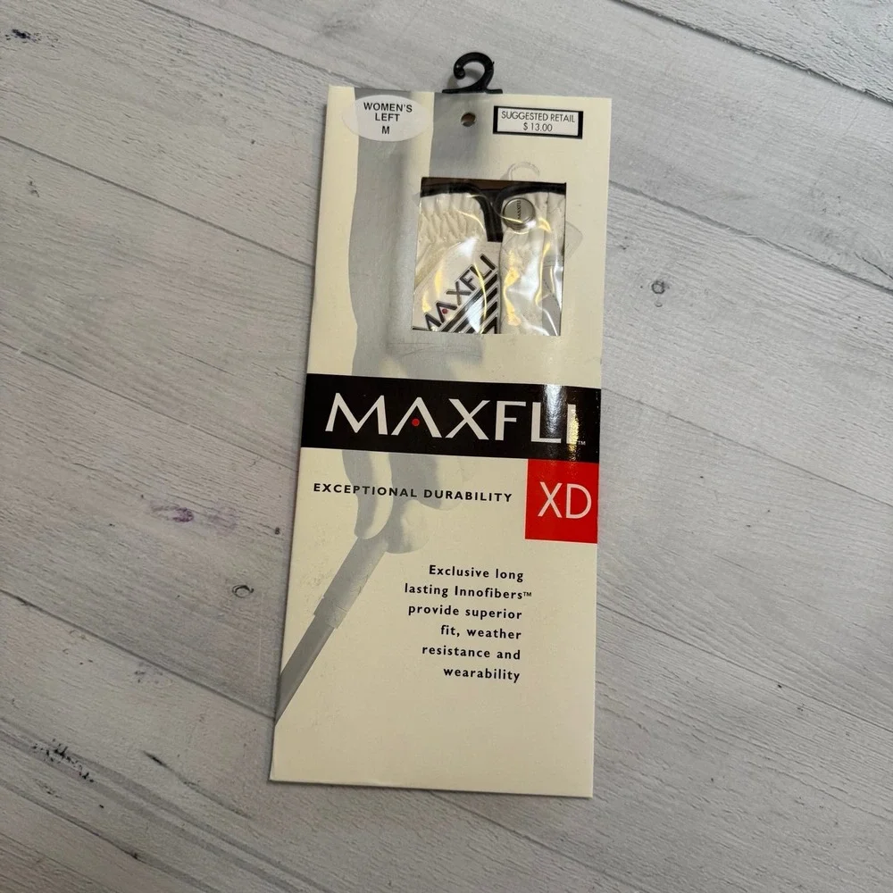 Maxfli XD All Weather Left Handed Regular Golf Glove women's left medium‎ NEW
